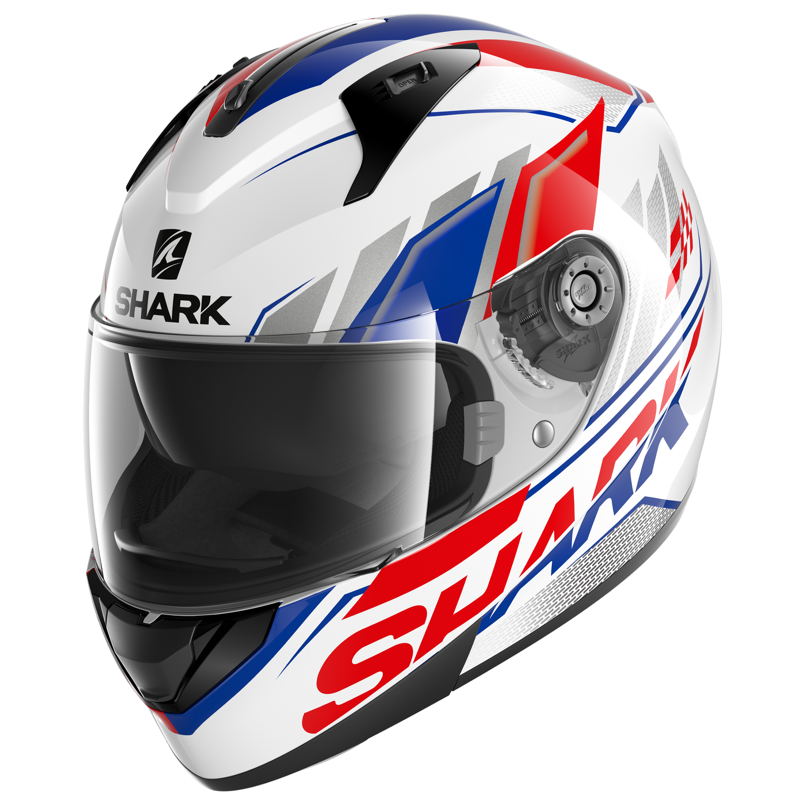 HELMET SHARK RIDILL 1.2 PHAZ WHITE / BLUE / RED