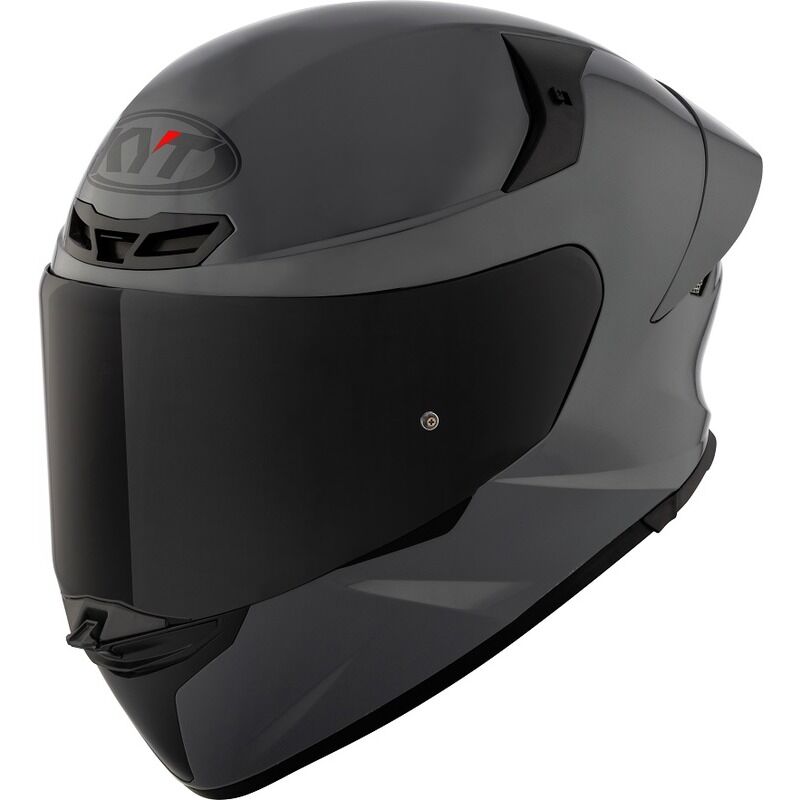 KYT TT Revo Plain Gorilla Grey Motorcycle Helmet