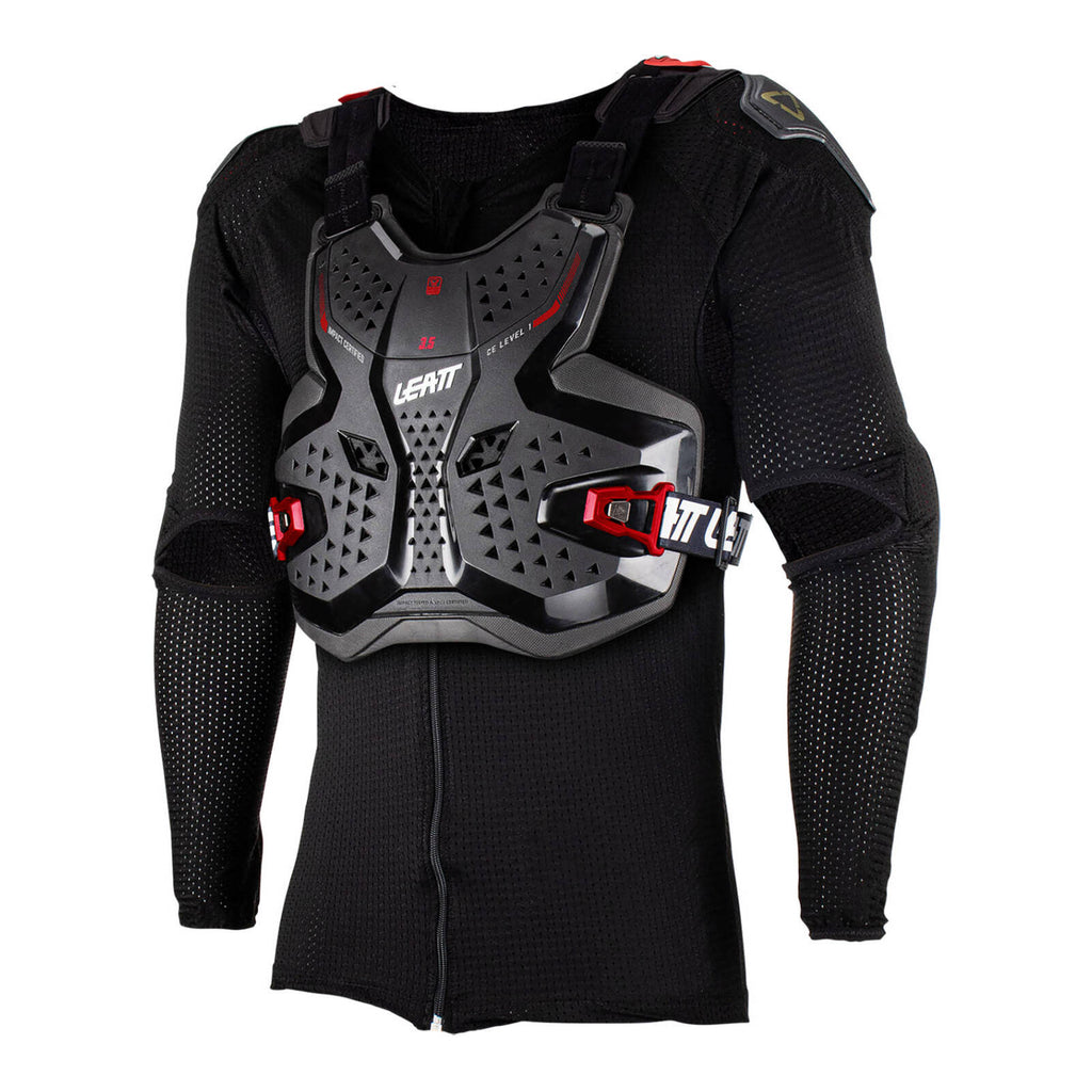 Leatt 3.5 Junior Body Protector - Black / Red