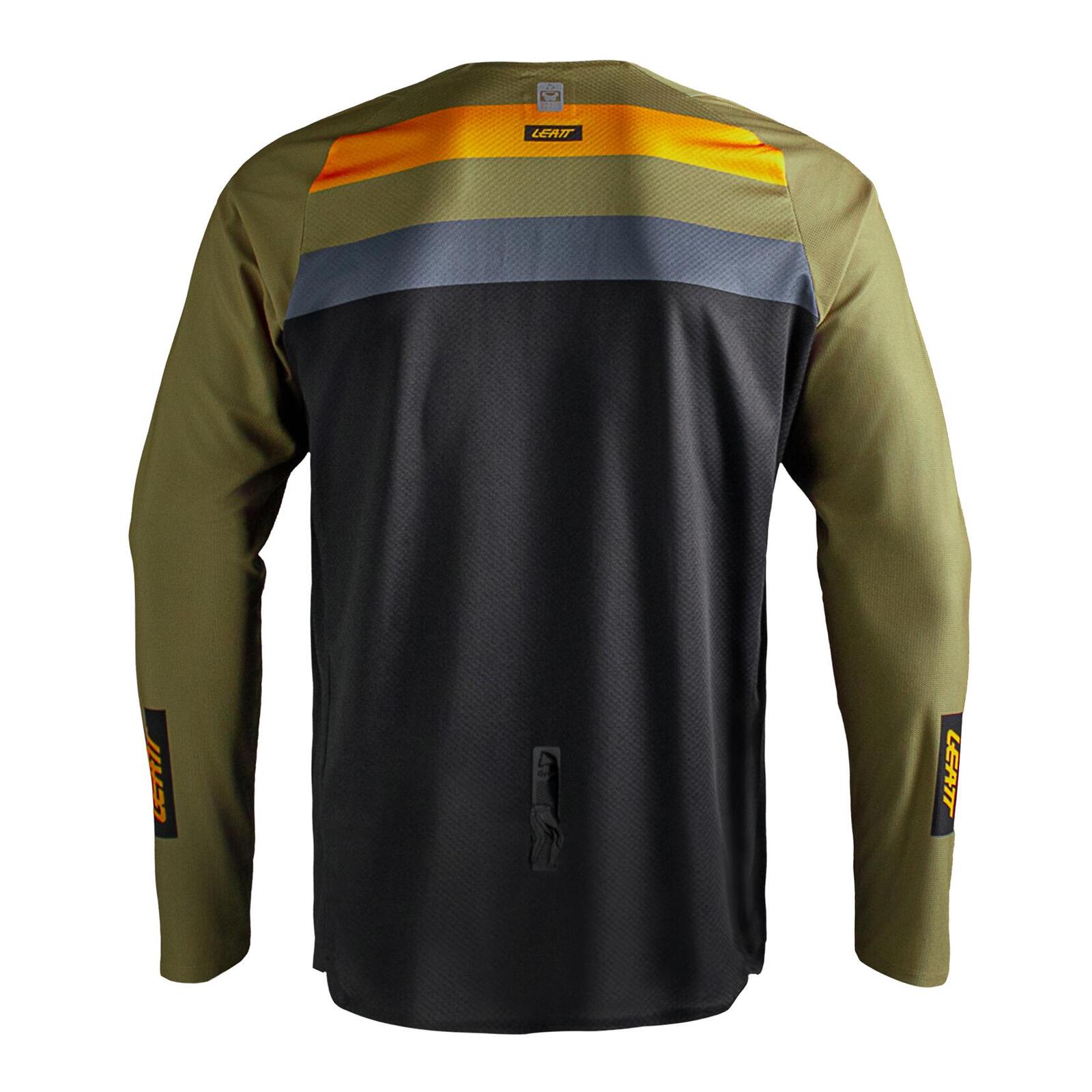 Leatt 4.5 Enduro Jersey - Striped Khaki Brown