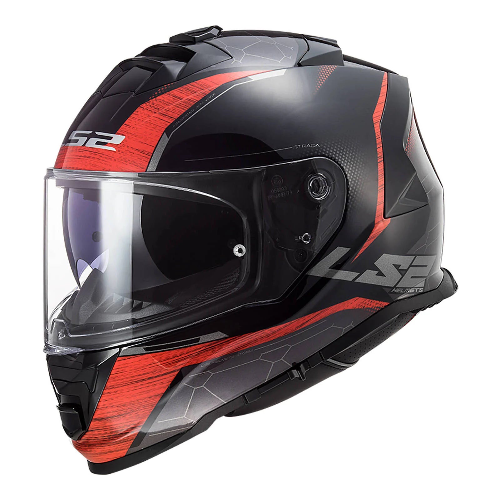 HELMET LS2 FF800 STORM CLASSY RED BLACK