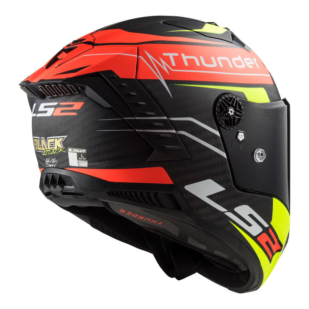 HELMET LS2 THUNDER PLUS FF805 MATT RED/ YELLOW