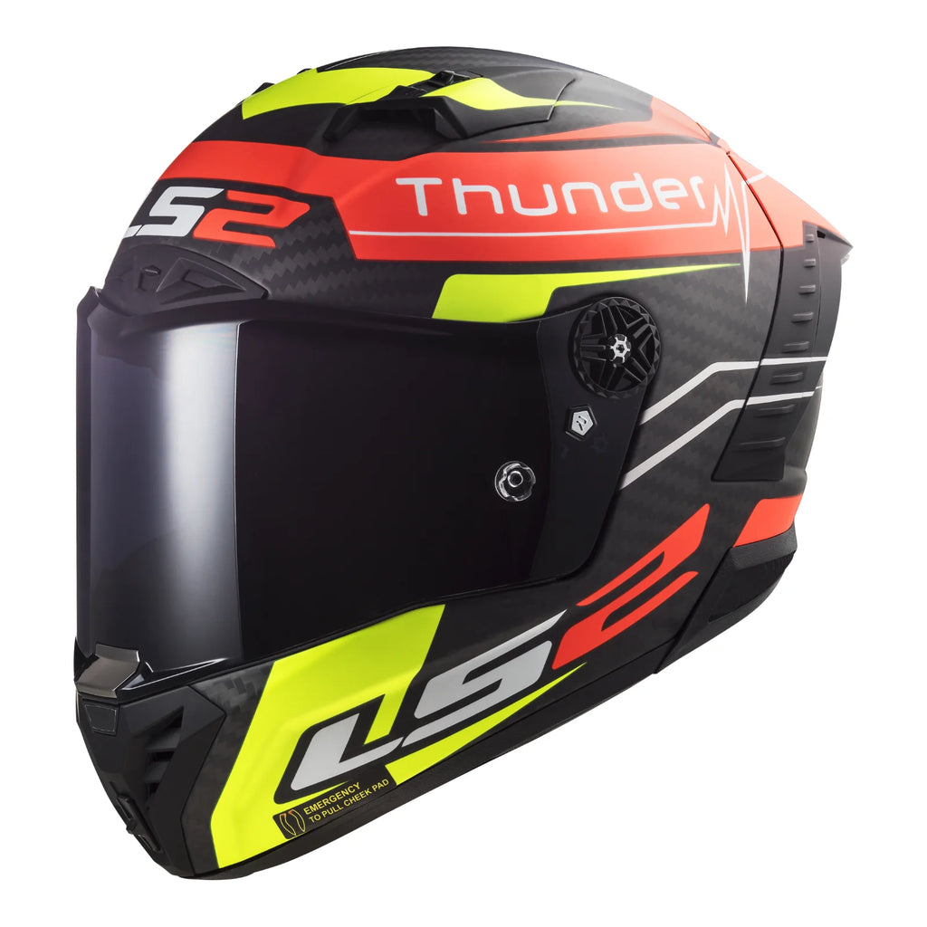 HELMET LS2 THUNDER PLUS FF805 MATT RED/ YELLOW