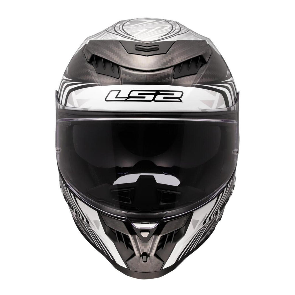 LS2 FF807 Dragon Carbon Enthum Helmet - Black / Silver 06