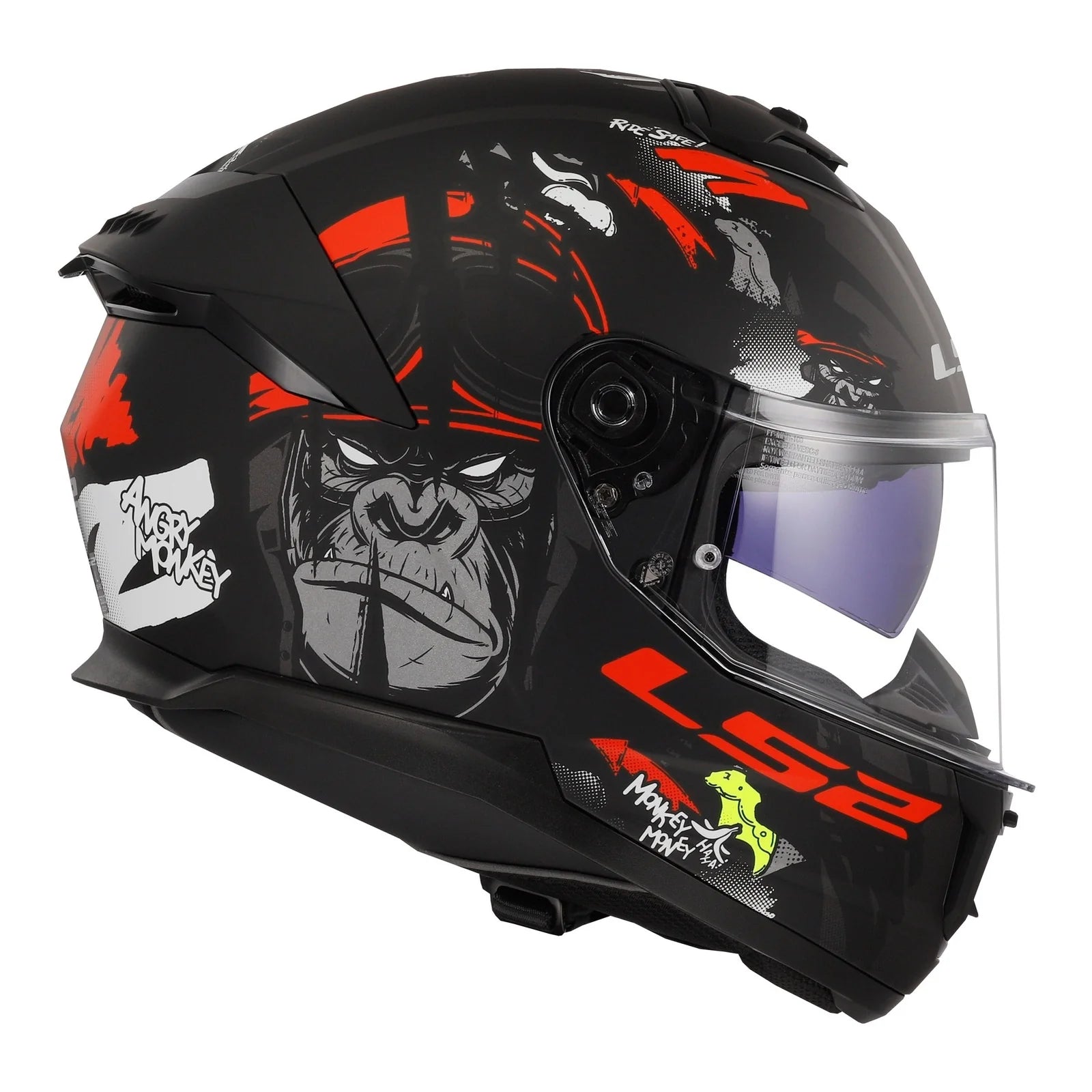 HELMET LS2 FF808 STREAM II ANGRY MONKEY