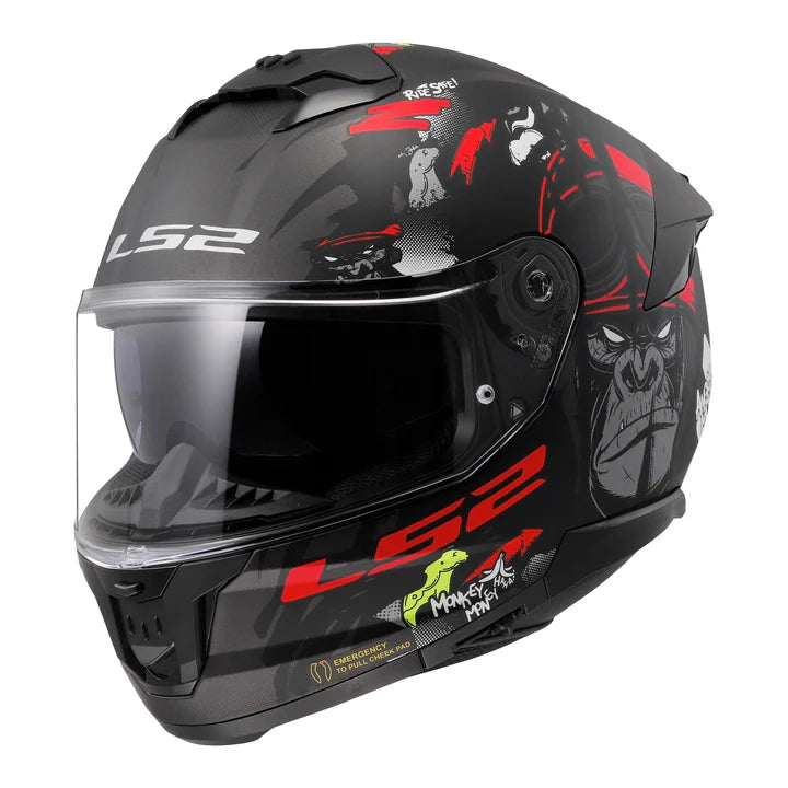 HELMET LS2 FF808 STREAM II ANGRY MONKEY