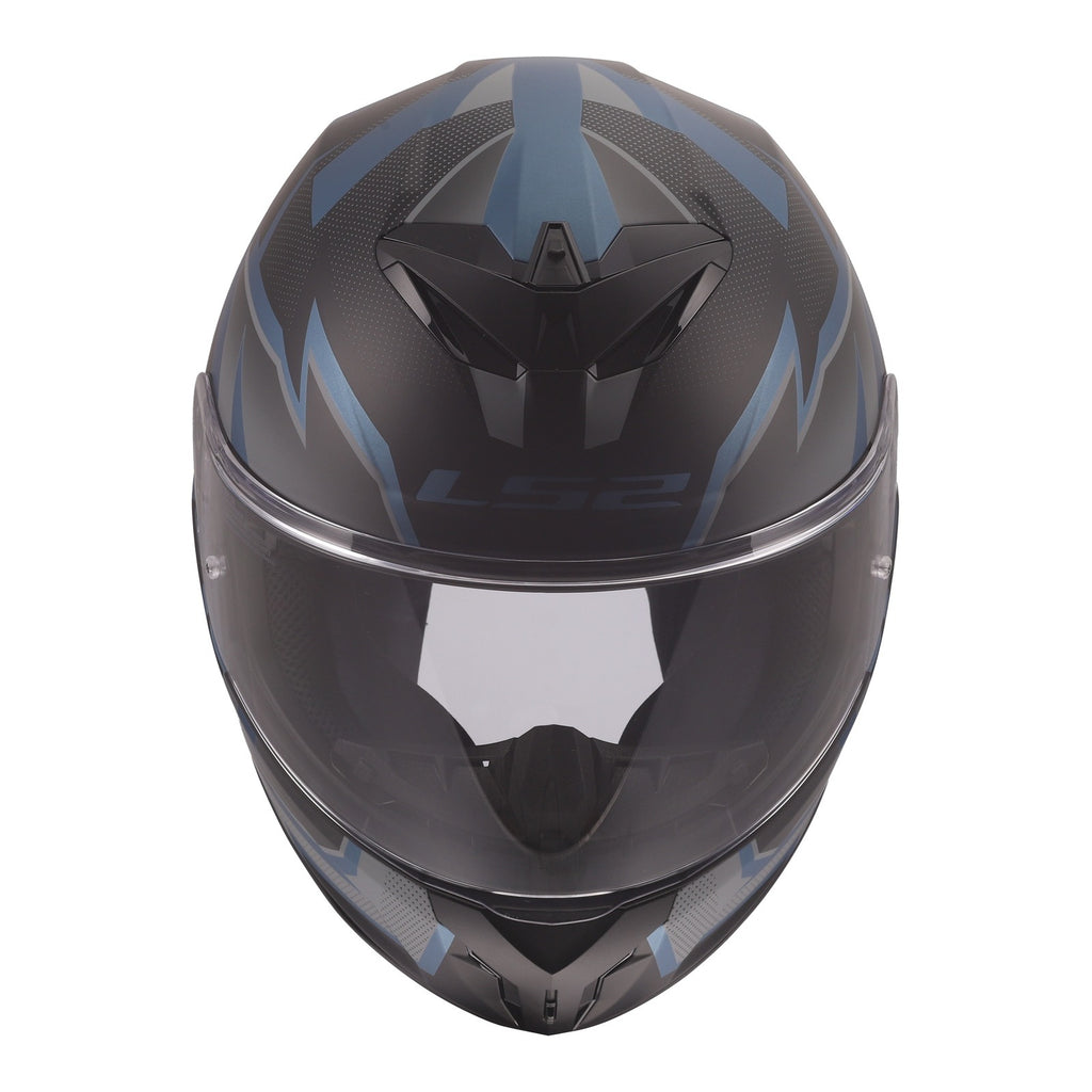 LS2 FF820 Rapid III Xtrem Helmet - Black / Blue Petrol