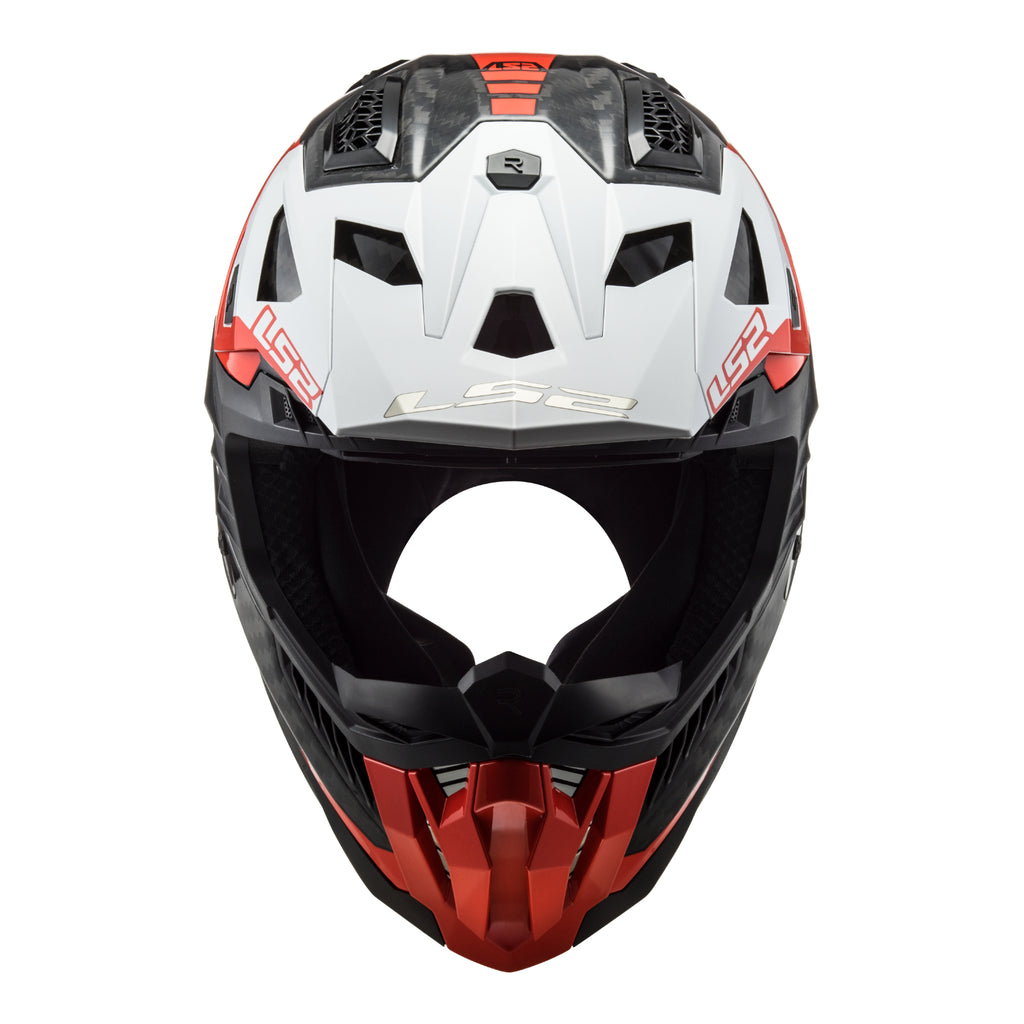 LS2 MX703 X-Force Carbon Helmet - Victory Red / White