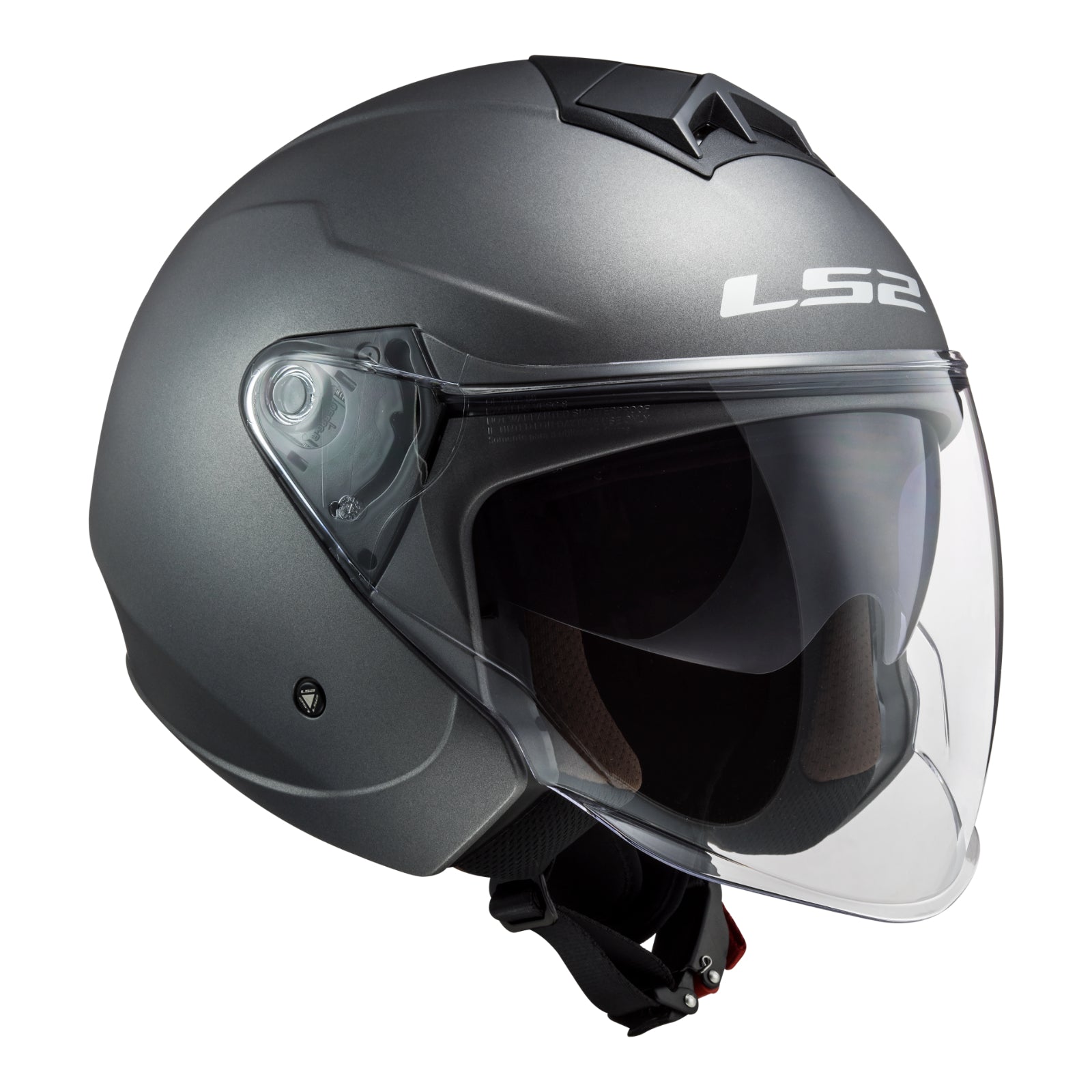 LS2 OF573 Twister II Single Mono Helmet - Matte Titanium