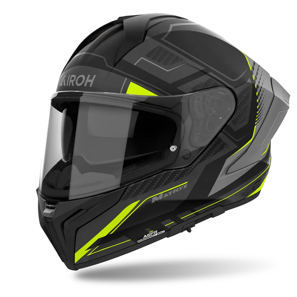AIROH MATRYX ROCKET YELLOW MATT