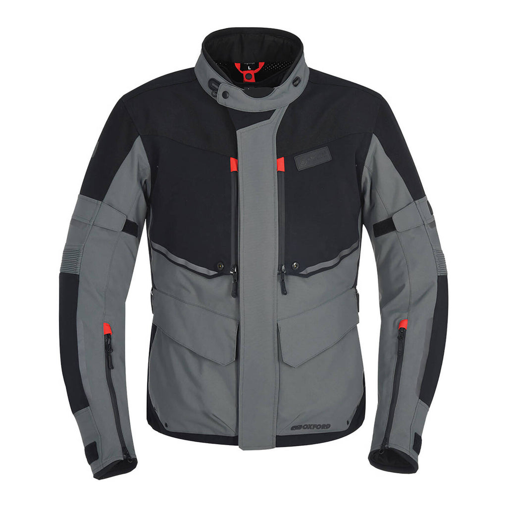 Oxford Mondial Laminate Jacket - Black / Grey
