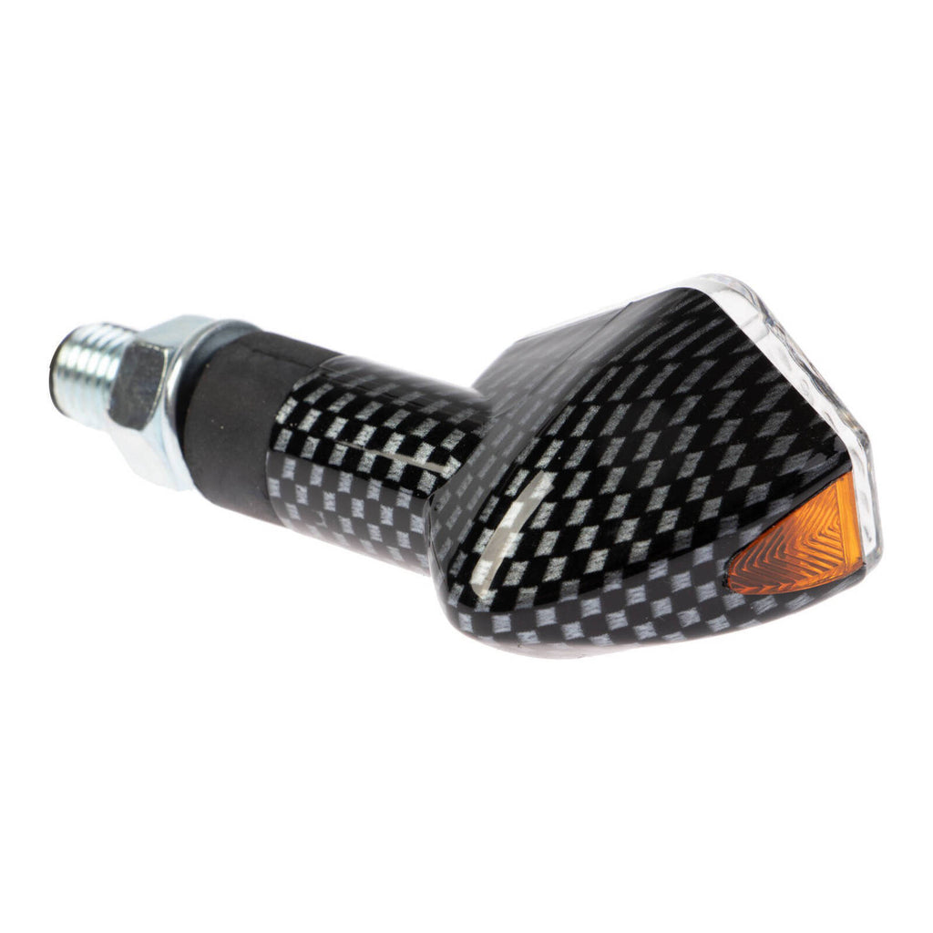 Whites LED Diamond Flasher Carbon