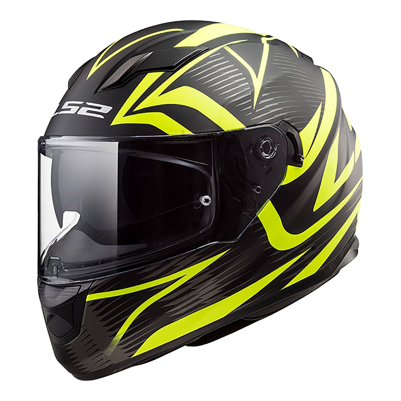 HELMET LS2 FF320 STREAM EVO JINK MAT BLK/HI-VIS YEL LGE