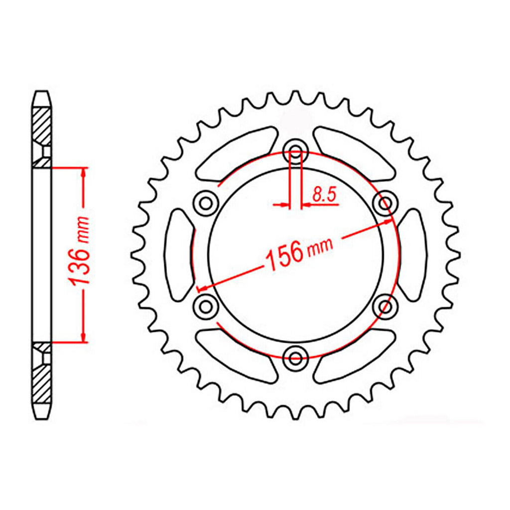 XAM Sprocket Kit Sherco 250/300SH2 X-Ring Gold 14/49