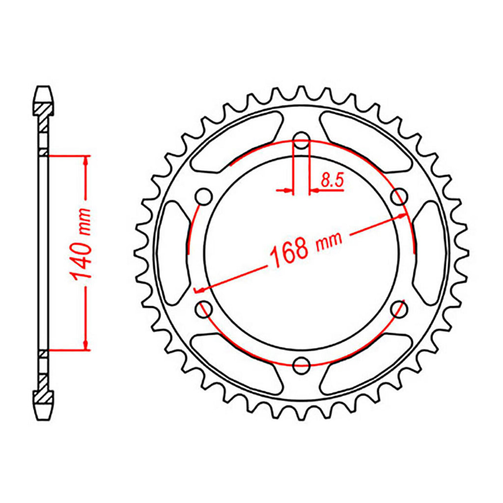 XAM Sprocket Kit BMW F800GS '08-'12 - 525AX 16/42