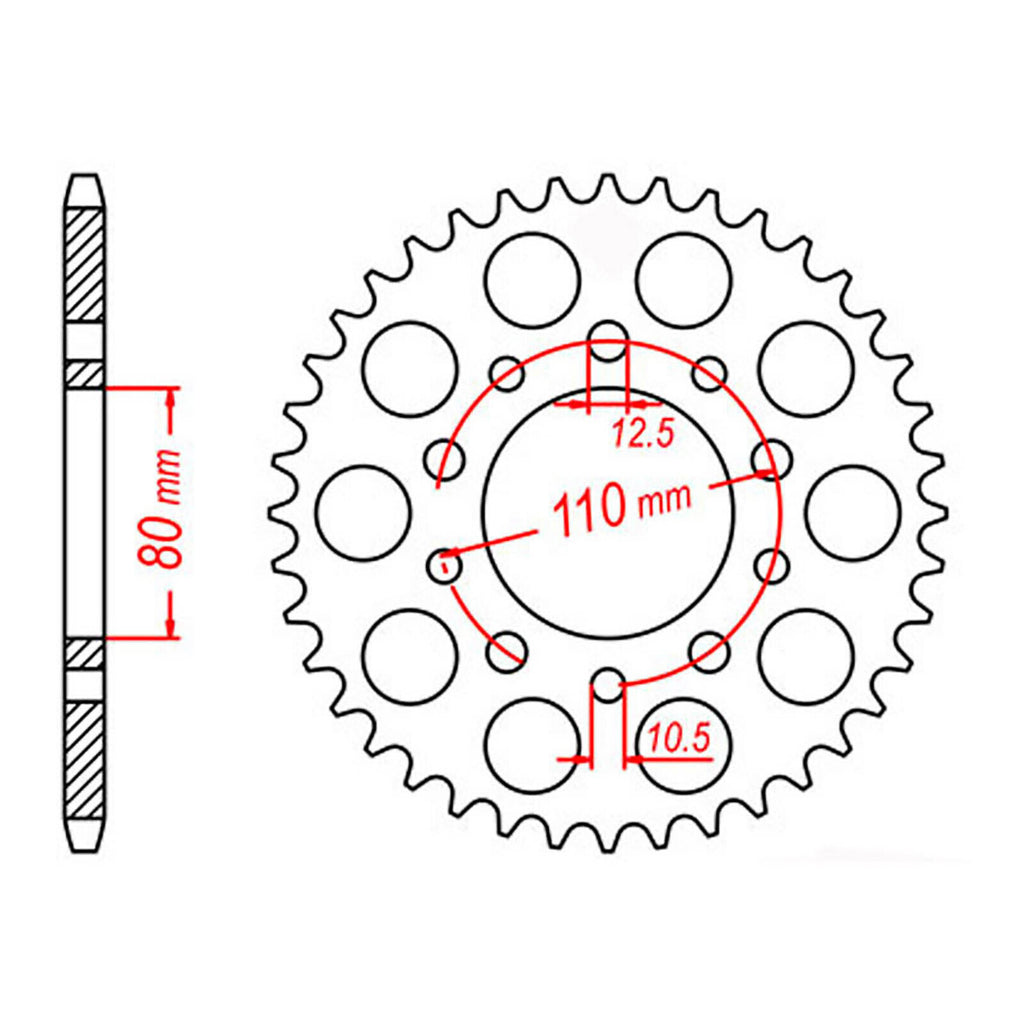 XAM Sprocket Kit Honda CBR600 '87-'90 X-Ring Gold 15/43