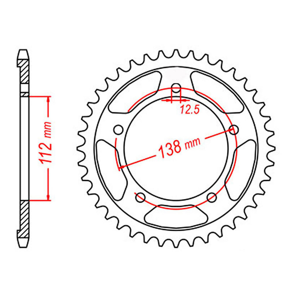 XAM Sprocket Kit Honda CBR600 '97/'98 X-Ring Gold 15/43