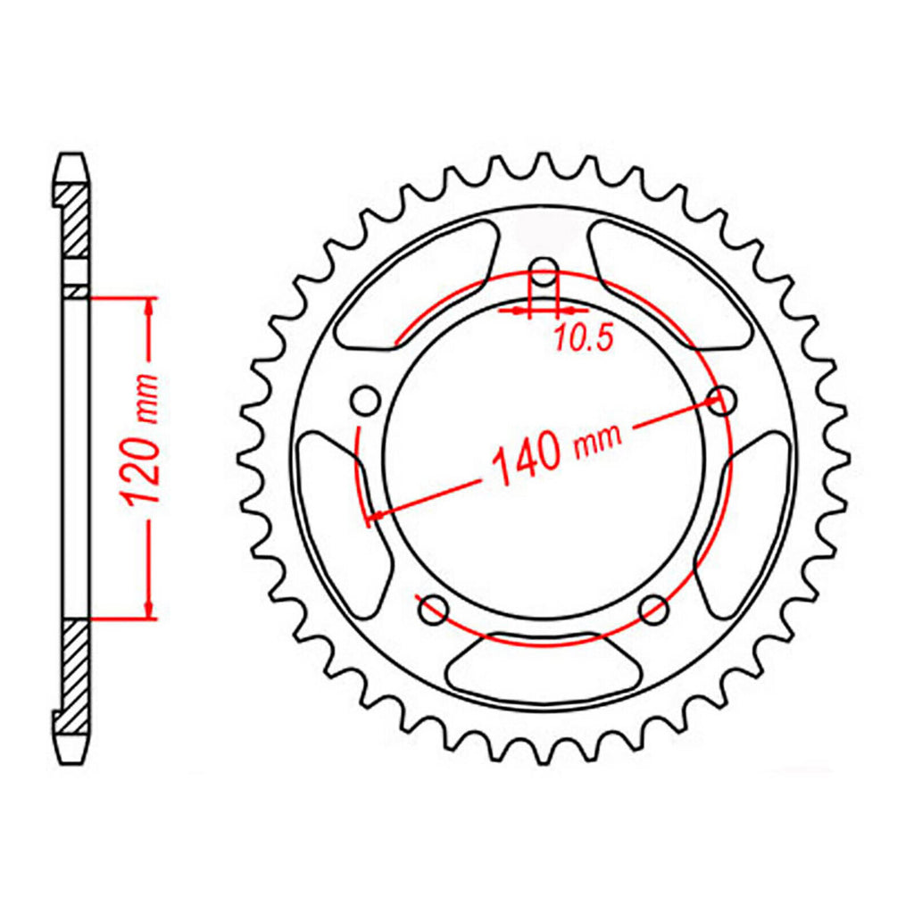 XAM Sprocket Kit Suzuki GSR600 '06-'07 X-Ring 16/48