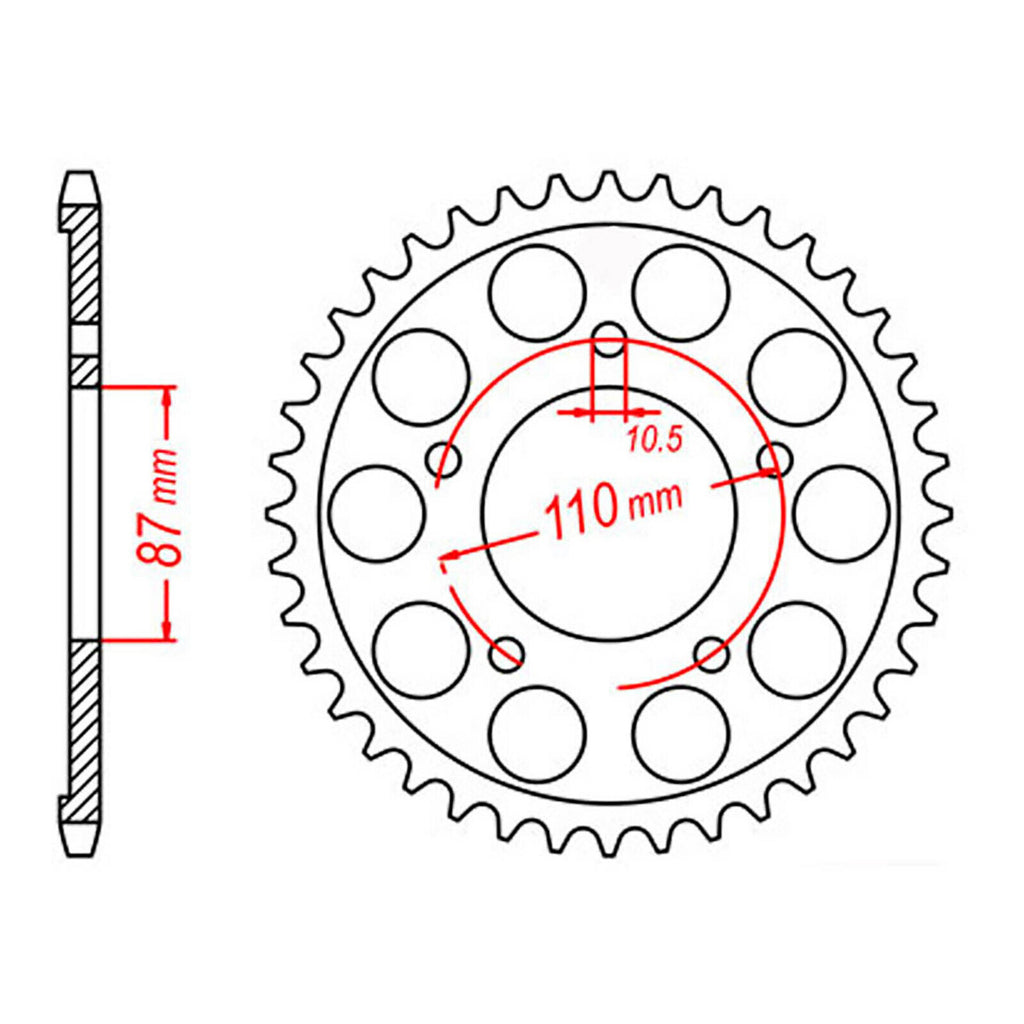 XAM Sprocket Kit Suzuki GSX650F '08-'13 X-Ring Gold 15/48