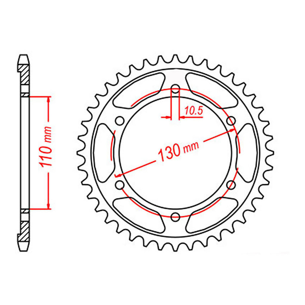 XAM Sprocket Kit Suzuki GSXR750 '11-'22 X-Ring Gold 17/45