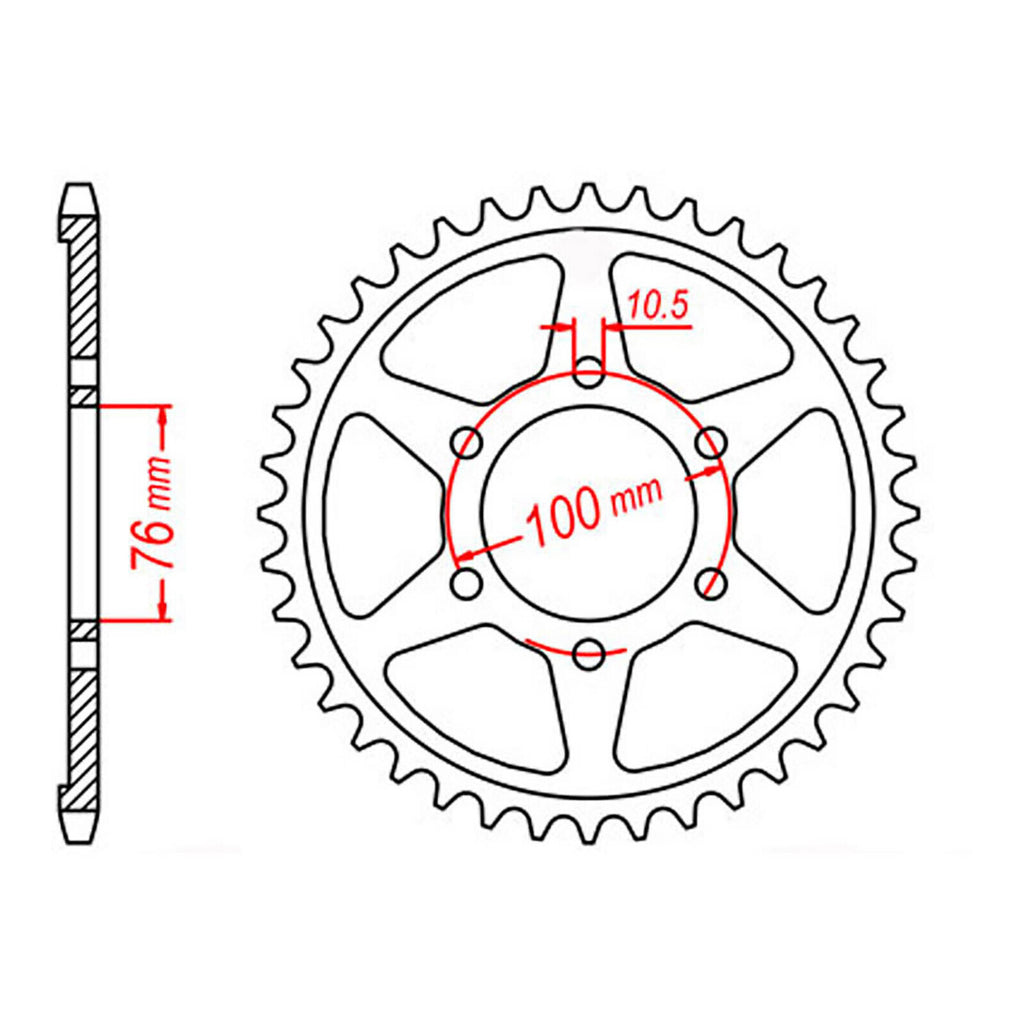 XAM Sprocket Kit Suzuki GSXR1100 '89-'92 (530conv) X-Ring 15/48