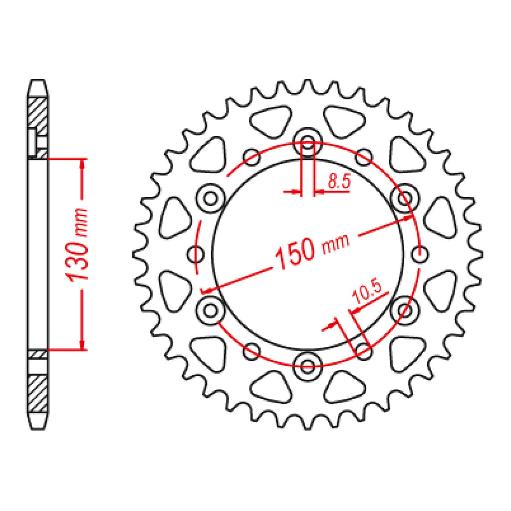XAM Sprocket Kit Yamaha FZ6/R '10-'15 X-Ring 16/46