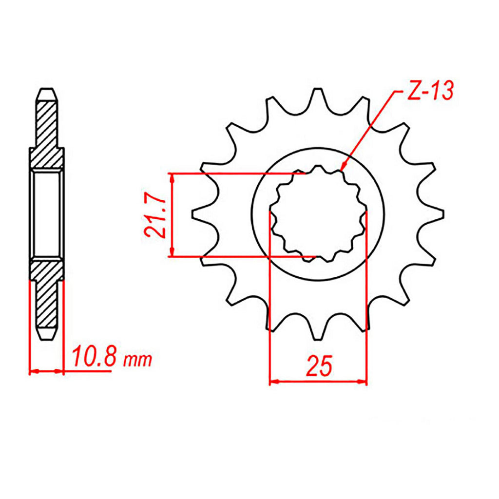 XAM Sprocket Kit Yamaha R6 '06-'15 X-Ring 16/45