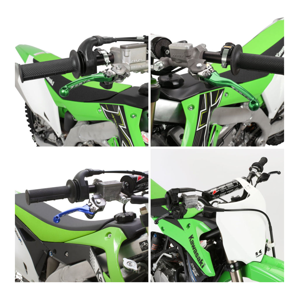 Zeta Pivot Lever Set FP- Kawasaki KX450F '24- - Green