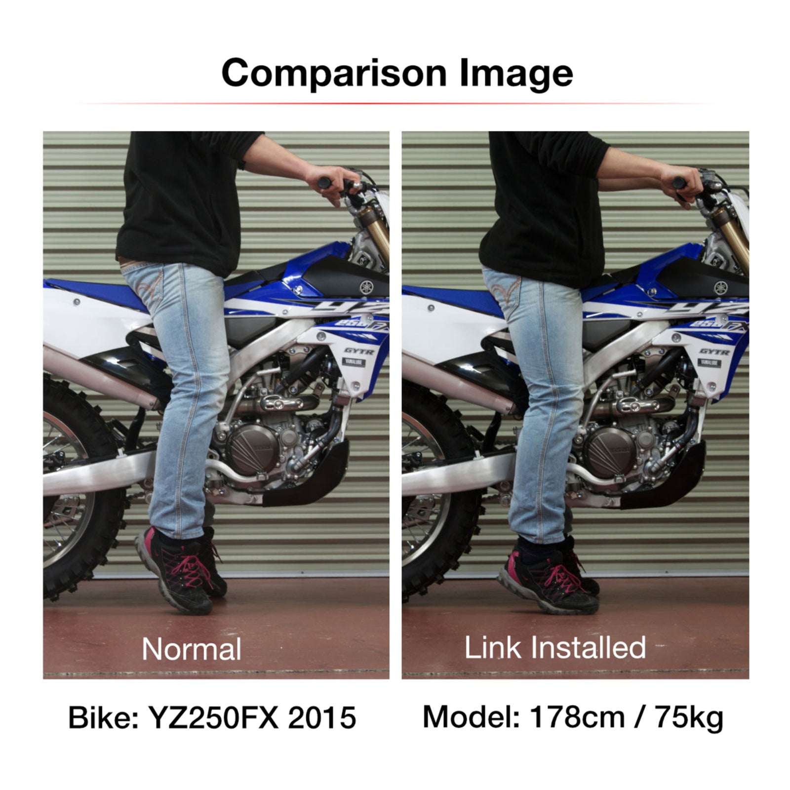 Zeta RSL Low Down Link -30mm - Honda CRF1000L Africa Twin - Red