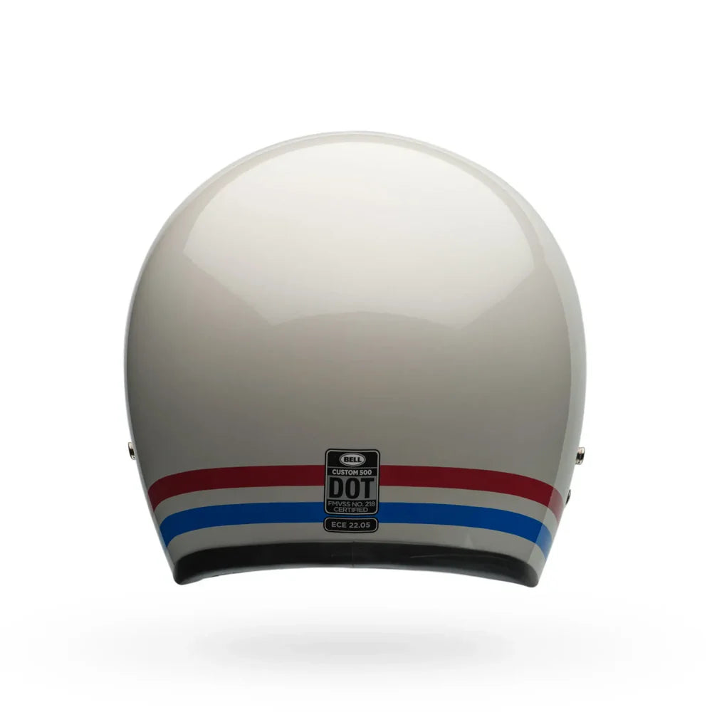 Bell Custom 500 - STRIPES - Pearl White
