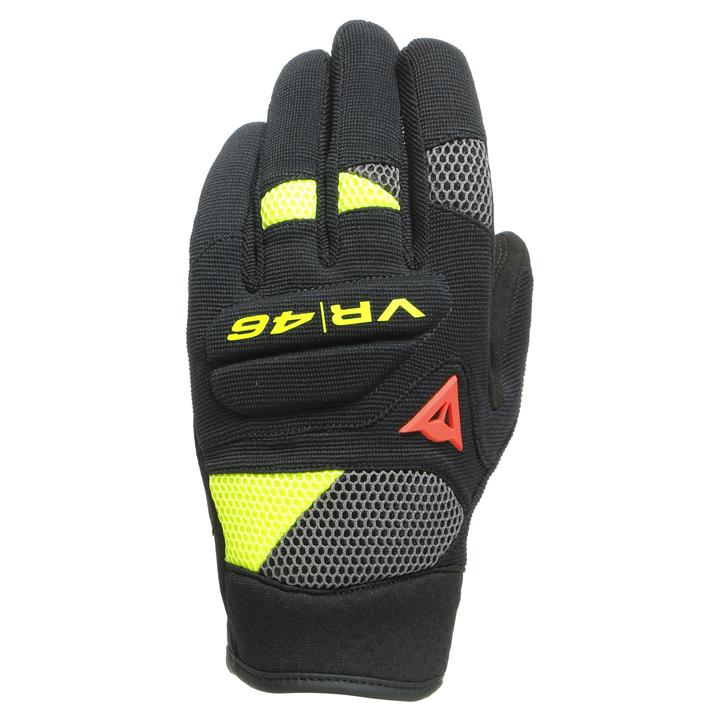 GLOVES DAINESE VR46  BLACK/ANTHRACITE/FLUO-YELLOW