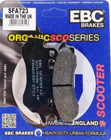 BRAKE PADS FRONT EBC SFA723 HONDA PCX UP TO 2018