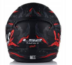 HELMET LS2 FF353 RAPID II KAIJU BLACK RED