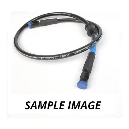 WMP Premade Brake Line - 200mm - (Dark Smoke)