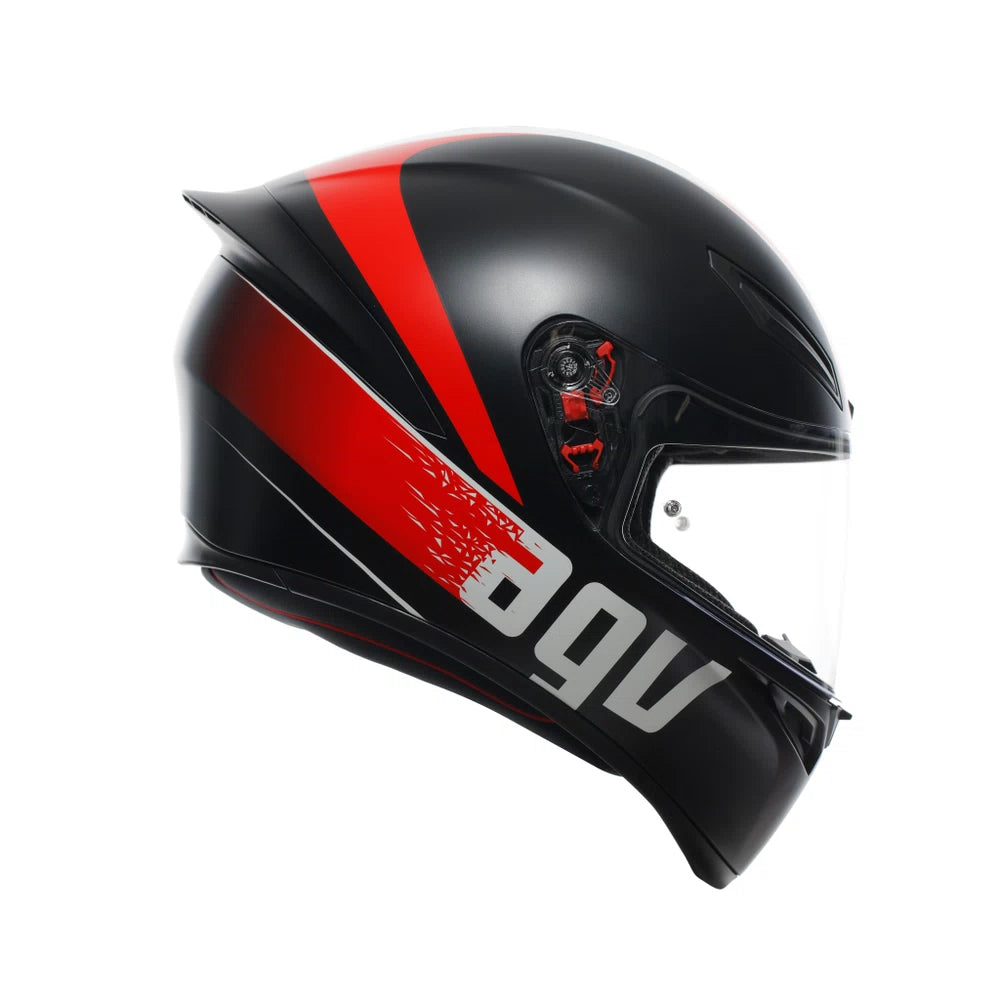 HELMET AGV K1 GRIP MATT BLACK RED