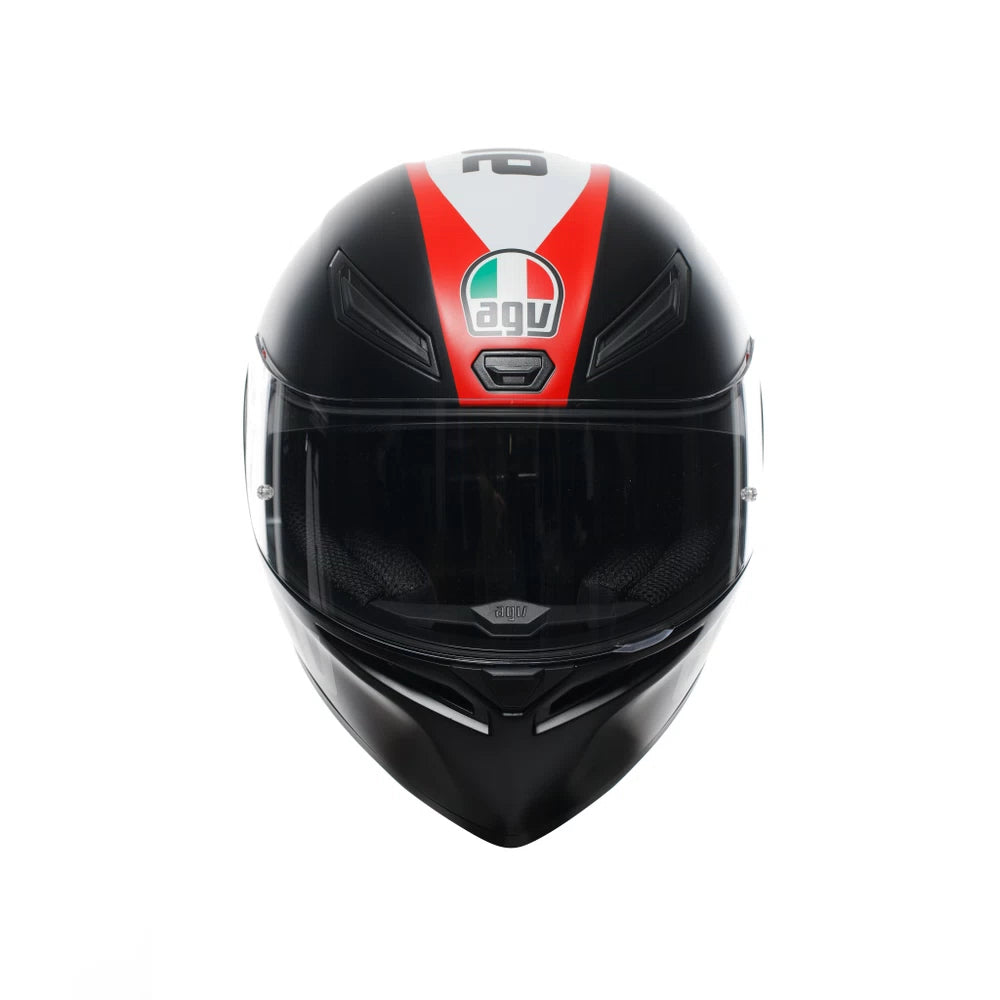 HELMET AGV K1 GRIP MATT BLACK RED