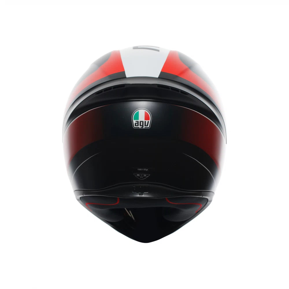 HELMET AGV K1 GRIP MATT BLACK RED