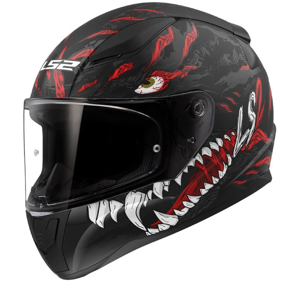 HELMET LS2 FF353 RAPID II KAIJU BLACK RED