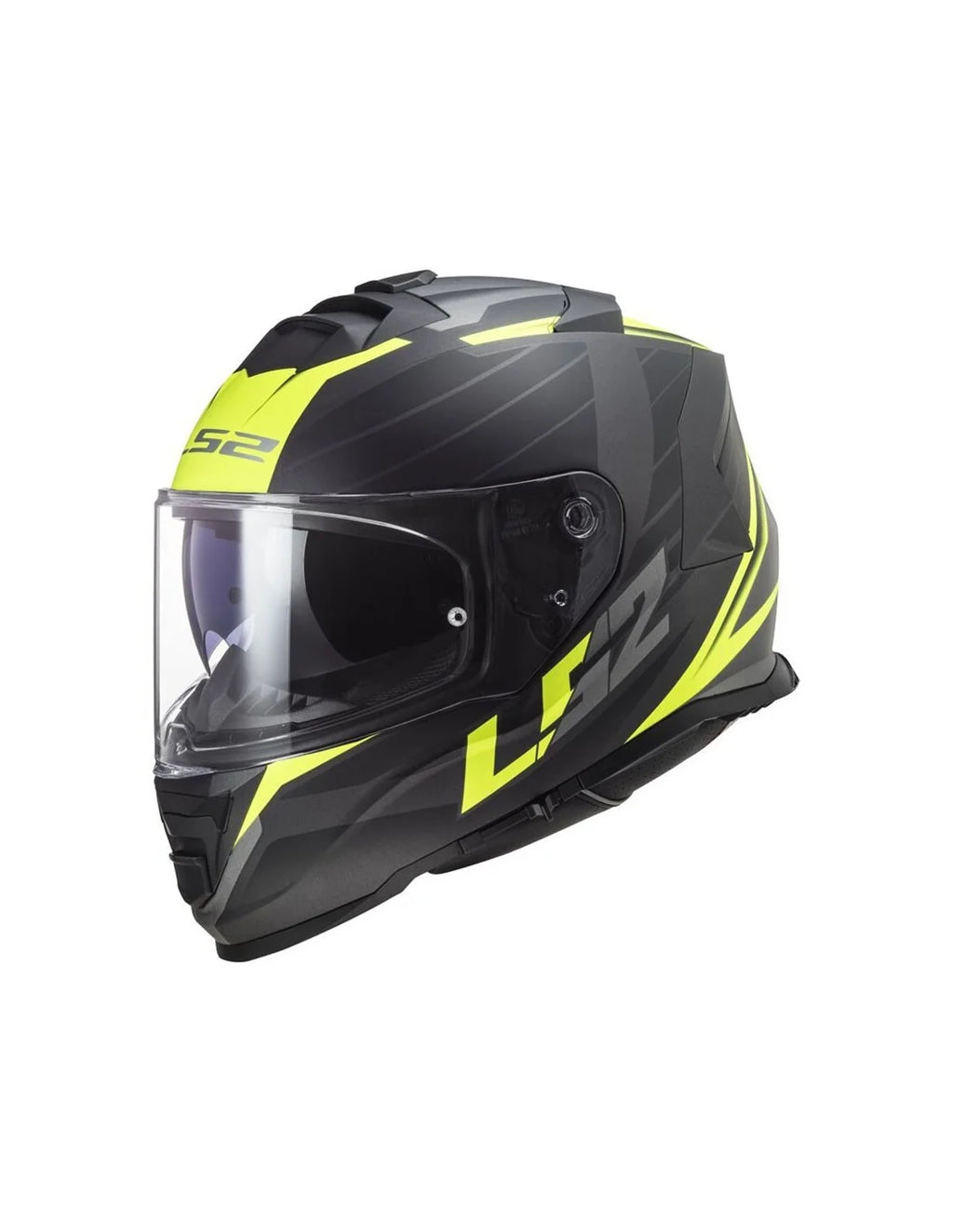 HELMET LS2 FF800 STORM II NERVE H-V BLACK YELLOW